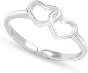 [LeCalla] 925 Sterling Silver Minimalist Toe Rings for Gifting Simple Open Adjustable Adjustable Toe Band Ring for Women