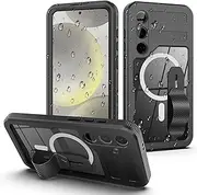 [Towevine] for Samsung Galaxy S24 Plus Case Waterproof, Galaxy S24 Plus Case [Built-in Screen Protector & Lens Protector][IP68 Underwater] Shockproof Protective Heavy Duty Phone Case for S24 Plus Black
