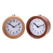 Round Desktop Alarm Clock Night Light Digital Clock Table Timing Equipment