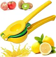 Yopinmall Lemon Squeezer Metal, 2-in-1 Manual Lemon Juicer Citrus Juicer Handheld Manual Hand Press Kitchen Bar Tool
