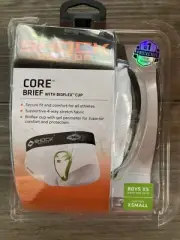 Shock Doctor Boy's Core Brief w/Bio-Flex Cup White Waist XS 20-22 DAMAGED PCG