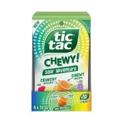 Tic Tac Chewy Sour Adventure Candy, Sour Candy, 7 oz Bag