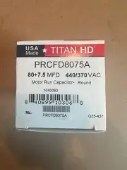TITAN HD PRCFD8075A Dual Run Capacitor 80+7.5MFD