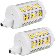 YAKAiYAL 15W R7s LED Light Bulb 78MM Dimmable Cool White 6000K AC220-240V Double-Ended Base J78 Linear Tube Ceramic Bulbs 360 Degree (Dimmable, 2-Pack)