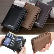 Men's Leather Wallet Convenient Purse ID Bifold Credit Card Holder Front Pocket