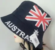 AUSTRALIA FLAG BUCKET HAT Adult Australian Day Aussie Summer Sun Cap Australia