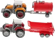 Milisten 2pcs Realistic Plastic Truck for Lifelike Farm Tractor Model with Multi Joint Parts Design for Imagination and Learning for