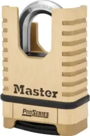Master Lock Shrouded Combination Padlock, 57 Mm Size, Gold*
