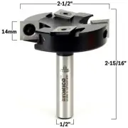 Spoilboard Router Bit 2-1/2" Diameter - 2+2 Cutter - 1/2" Shank - Yonico 51290