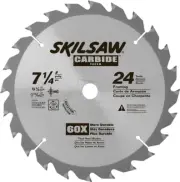 Skil 75724 7-1/4 in. x 24 Tooth Carbide Circular Saw Blade, 3 Pack, New Open Box