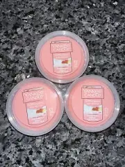 YANKEE CANDLE SCENTERPIECE STRAWBERRY BUNNY SHORTCAKE EASY MELT CUP X 3 New
