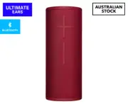 UE BOOM 3 Wireless Portable Bluetooth Speaker 360 Degree Sound - Sunset Red