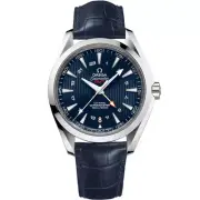 Omega Seamaster Aqua Terra GMT Leather Men's 231.13.43.22.03.001