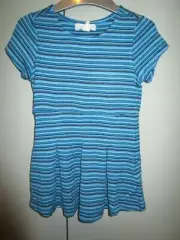 Girls size 1 Pumpkin Patch Stripe Knit Skater Dress NWT 12-18 mths