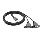 USB Y Splitter Power Cord Extension Cable USB Charging Wire for USB Fans Lights