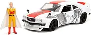 Jada Toys 1974 RX-3 Mazda 1:24 Scale Diecast Car with One Punch Man Saitama Figure