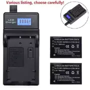 Battery or Charger for NP-120 120B Ordro HDV-P72 HDR-AC1 HDR-AC3 HDV-D325 D395