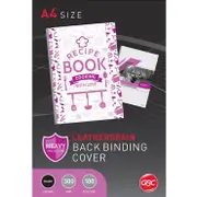 Gbc Ibico Binding Cover Leathergrain 300Gsm A4 Black Pack 100