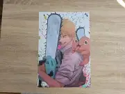 Denji Pochita | Chainsaw Man Anime | Scroll Poster Decor HD | 11.5" x 16.5"