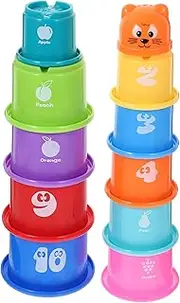 ERINGOGO Educational Baby Toys 11pcs Stacking Cups for Boys and Girls Counting Nesting Random Color