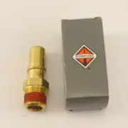 International 3998608C1 Brass Adaptor Fitting 1/2"-14 NPTF Straight SAEJ2044 OEM