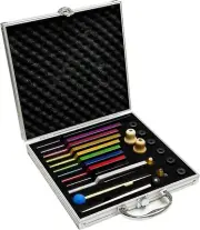 TENFLY Solfeggio Tuning Fork Set - 10 Tuning Forks, DNA Healing OPEN BOX NEW
