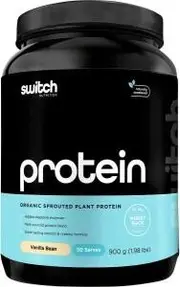 Switch Nutrition Protein Organic Sprouted Plant Vanilla Bean 900g