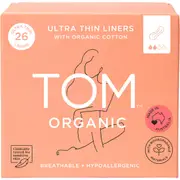 Tom Organic Ultra Thin Liners 26 pack
