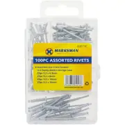 MARKSMAN ASSORTED RIVETS 100PC