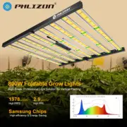 Phlizon 800W Foldable LED Grow Light 240W Dimmable Full Spectrum Optimal Plants