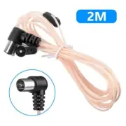 Indoor FM VHF Aerial FM Radio Hi-Fi Dipole Ribbon Antenna + Adapter Coax USN