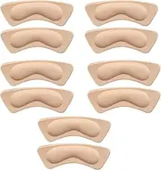 Dickly 10x Heel Pads Heel Insoles for High Heels Boots Sportsshoes Leather Shoes, Beige, Style B