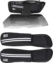 CWXEDN Street Glide Road King Accessories Saddlebag Lid Organizers 2 Pack Compatible with 2014-2023 Touring Street Glide Road King Road Glide Electra Glide FLT FLH （Blabk）