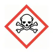 Brady GHS Pictogram Label - Skull & Crossbones 100 x 100mm Self Adhesive Vinyl -