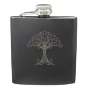 Tree Of Life Shot & 6 Ounce Flask Set
