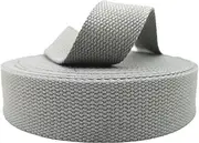 Webbing ，Strapheavy Duty Nylon Webbing， Strap for Bags 10 Yards 25mm/38mm Polyester Cotton Canvas Belt Webbing Backpack Strap Luggage Accessories Bag Making Sewing DIY Craft(Gray,38MM)