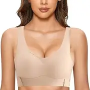 [Generic] Small Sports Bra Women Push Up Sports Seamless Bra Vest Sleep Underwear Wireless Padded Seamless Bra Sports Bra Pack for Women
