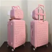 Purple Rolling Set Trolley Handle Wheel Hello Kitty Suitcase Travel Luggage Pink
