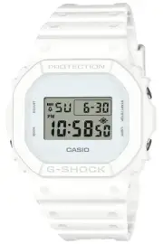 G-Shock DW-5600WW-7JF White Resin Digital Watch Shock Resistant 20ATM New