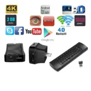 T95P Quad Core 1080p Wifi Android TV Box Wall Power Plug+Air Mouse Keypad Remote