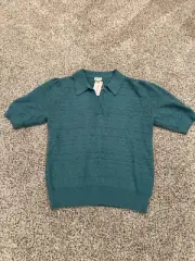 Sundance Catalog Turquoise Rozlyn Pullover Sweater Size Medium NEW WITH TAGS