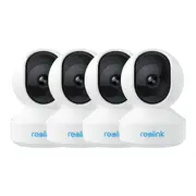 Reolink E1 Pro Indoor 5MP PTZ WiFi Security Camera - 4 Pack