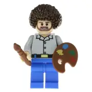 Custom Lego Bob Ross Minifigure