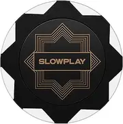 SLOWPLAY Nash Clay Poker Chips, 14 Grams Heavyweight Clay Composite, 40mm Large Chips in Bulk, Pack of 50 in White Without Denomination