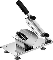 TT-YED Manual Frozen Meat Slicer, Stainless Steel Beef and Lamb Meat Slicer, Adjustable Thickness, Multi-Function Home/Commercial Food Slicer, Easy to Clean