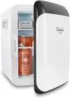 Mini Fridge Foods Drinks Skincare Countertop Home Car Small Compact Cooler White