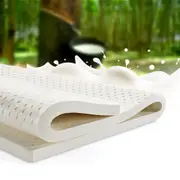7 Zone Pure Natural Pad Giselle Bedding Latex Mattress Topper Double Queen