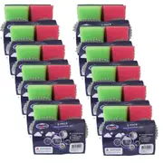 12x 6pc Aussie Clean Cleaning Set Sponge/Scouring Pad/Steel Scourers Tools