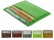 MEN'S GENUINE LEATHER Men's Thin Wallet ID Money Credit Card Front Pocket Holder