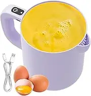 Electric Beater - Electric Egg Beater Rice Washer - Blender Mixing Bowl 1 L, Rechargeable Machine Kitchen Gadgets, Baking Tools for Filtering Cooking Washing